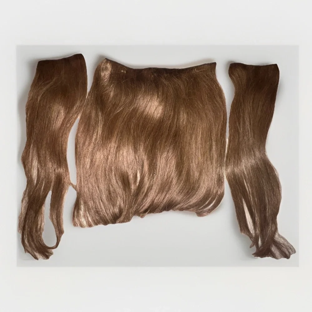 Luxy Halo Hair Extensions Chestnut Brown Human Hair 20-180g Color 6-H READ